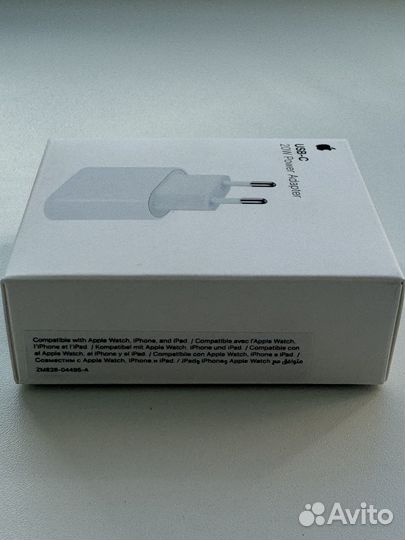 Зарядное устройство Apple 20W USB-C Power Adapter