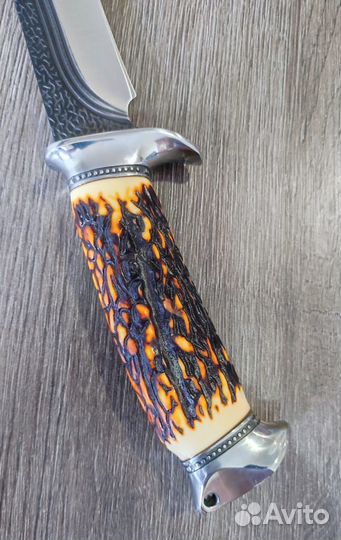 Нож Волк с ножнами. Сталь 65Х13. Новый