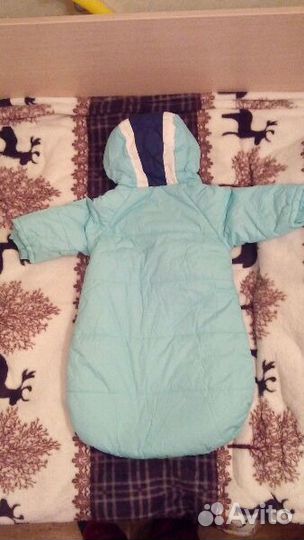 Продам детский спальный мешок шапочка В подарок