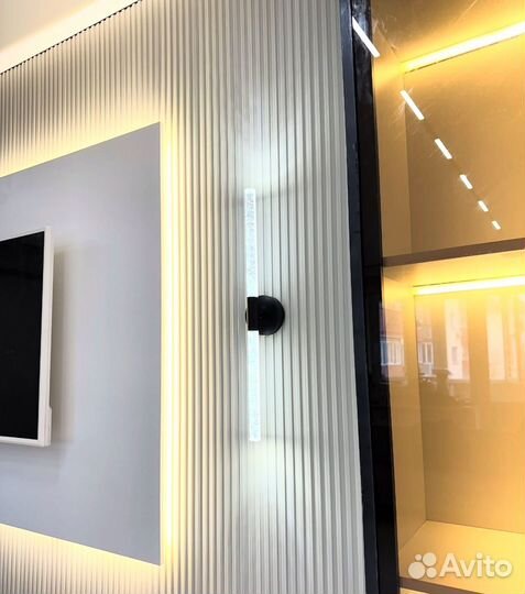 Тв зона с подсветкой