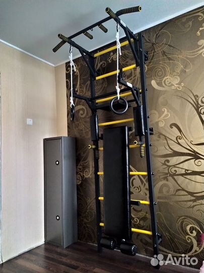 Шс Звезда+ турник 4 хвата + брусья + кольца черная