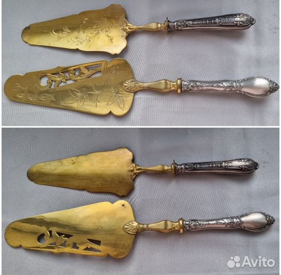 Столовые приборы для сервировки серебро старинные