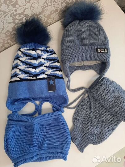 Комплект шапка и шарф для мальчика