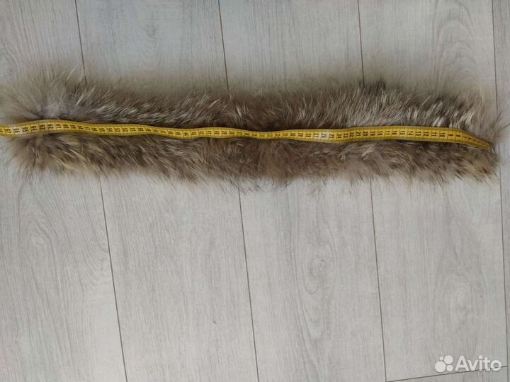 Воротник мех енота натуральный