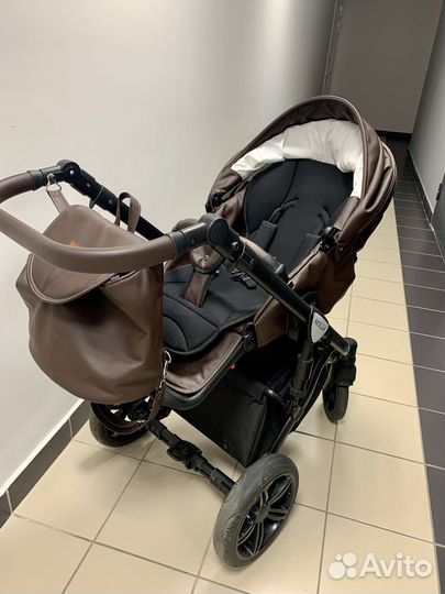 Коляска verdi mocca 3 в 1 коричневая