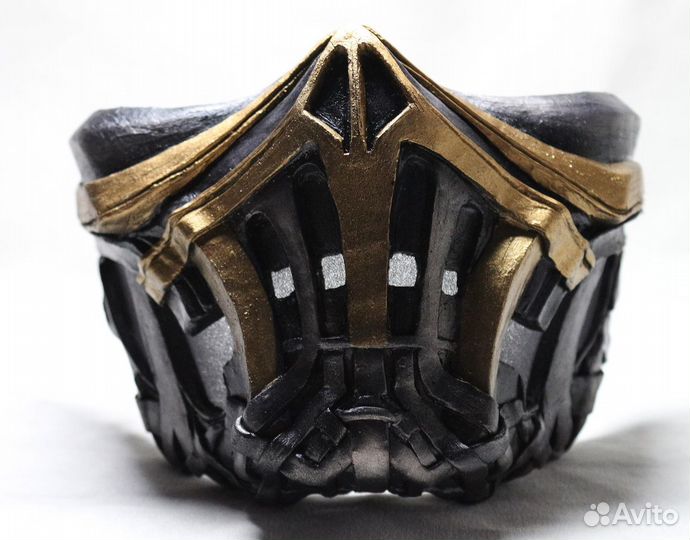 Полумаска Маска Скорпион Саб-Зиро Мортал Комбат