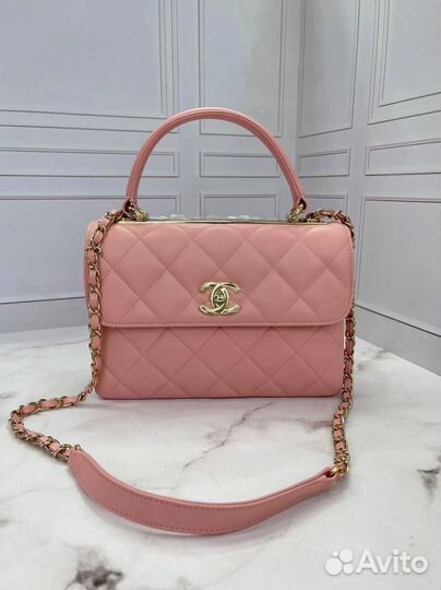 Сумкац Chanel Trendy CC small розовая