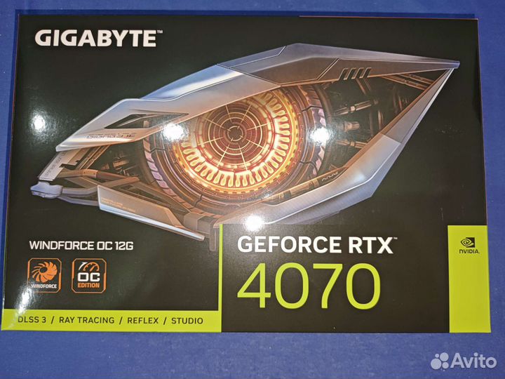 Rtx 4070 gigabyte 12gb. днс новая