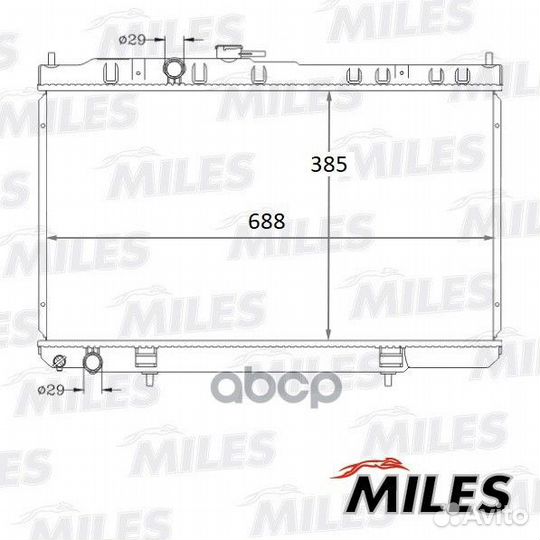 Радиатор (паяный) nissan almera classic 05- 1.6