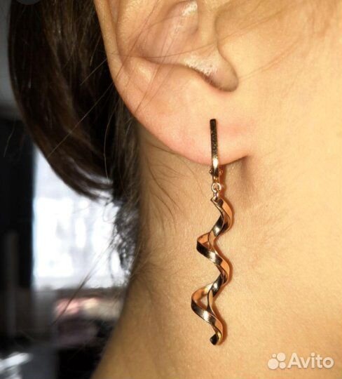 Золотые серьги 585 Sokolov