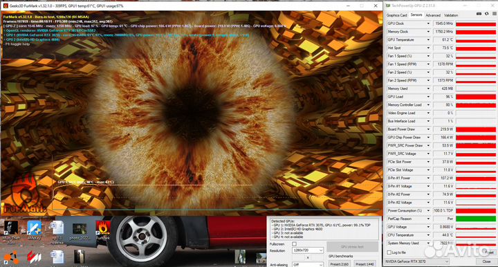 Видеокарта Palit rtx 3070 gamingpro 8gb