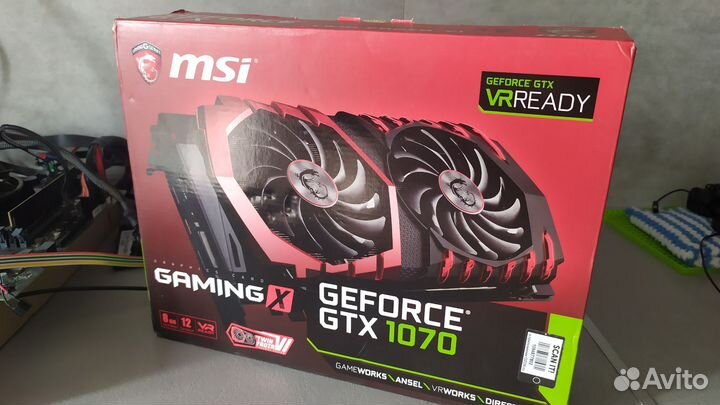 Видеокарта MSI GeForce GTX 1070 gaming X 8192MB