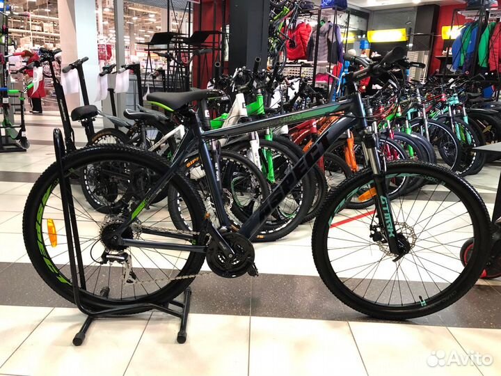 Велосипеды aspect ideal 26 серо зеленый shimano