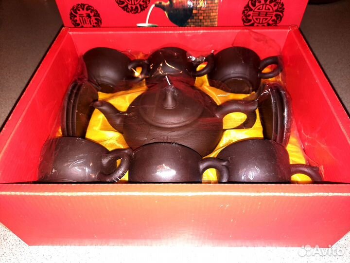 Чайный сервиз China Red Pottery