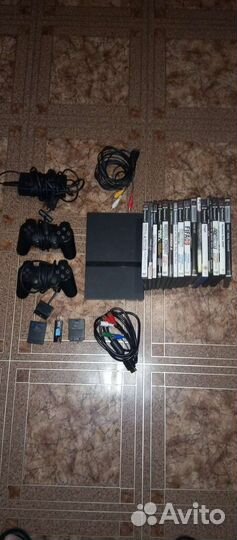 Ps2+флэш с играми+диски