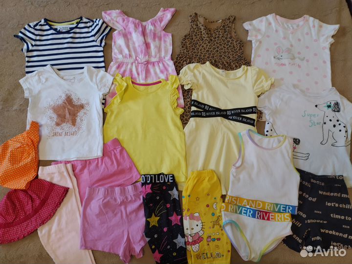 Пакет фирменных вещей для девочки 98 104 см