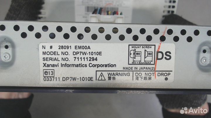 Магнитола Nissan X-Trail (T31), 2008