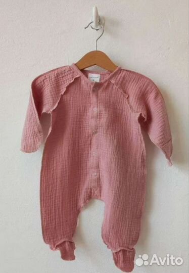 Муслиновый комбинезон 68