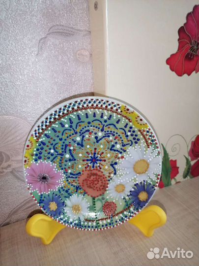 Тарелка ручная роспись