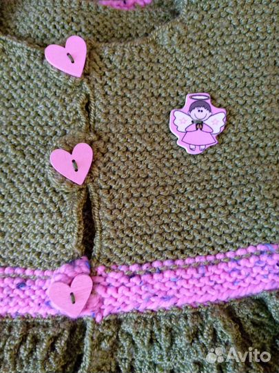 Жилетка для девочки вязаная