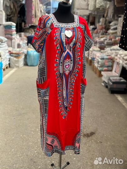 Штапельное платье