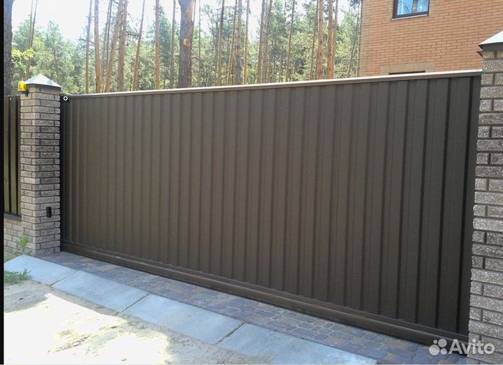 Откатные ворота Изготовление Установка