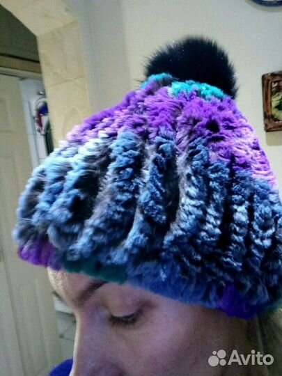 Шапка меховая с пампоном