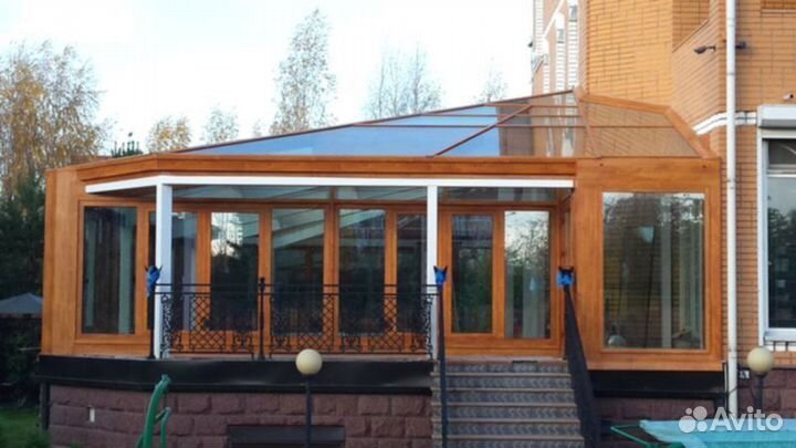 Остекление пластиком веранды террасы