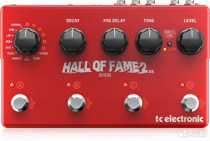 Педаль эффектов TC electronic Hall Of Fame 2 X4 Re