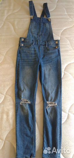 Джинсовый комбинезон для девочки 140 см