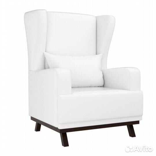 Кресло Джон экокожа белая