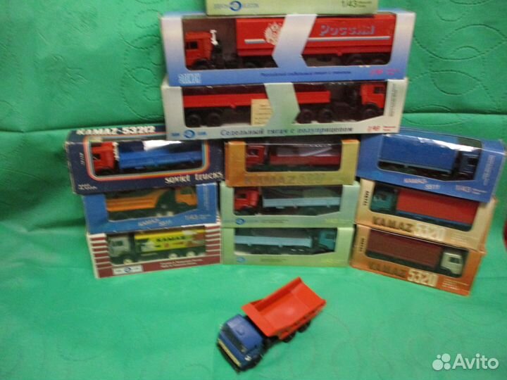 1-43 машинка самосвал камаз
