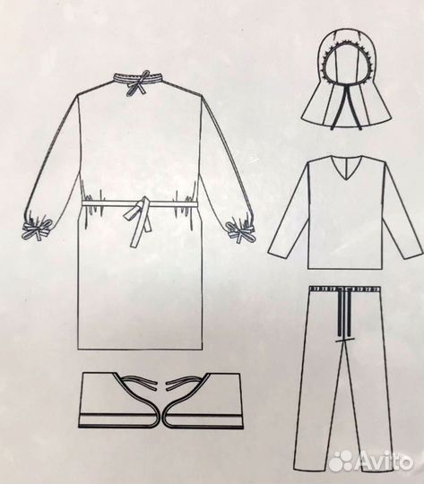 Защитный одноразовый костюм