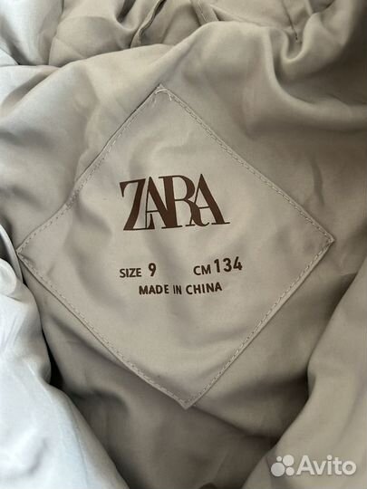 Стеганная куртка Zara для девочки 134