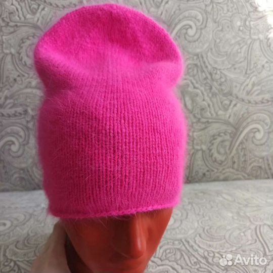 Шапка бини из пуха норки