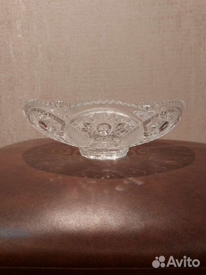 Большая хрустальная ваза для цветов,фруктов