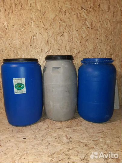 Бочка пластиковая 180-220 литров б/у