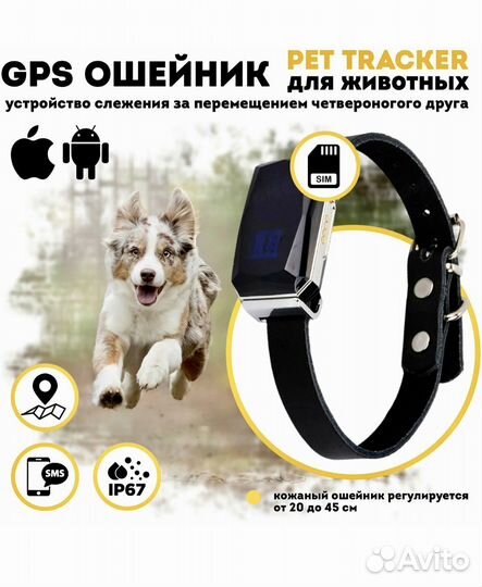 Gps ошейник для собак новый Hadog-03