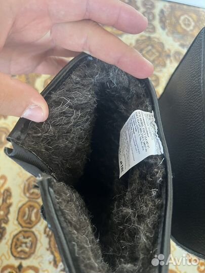 Сапоги кожанные утепленные