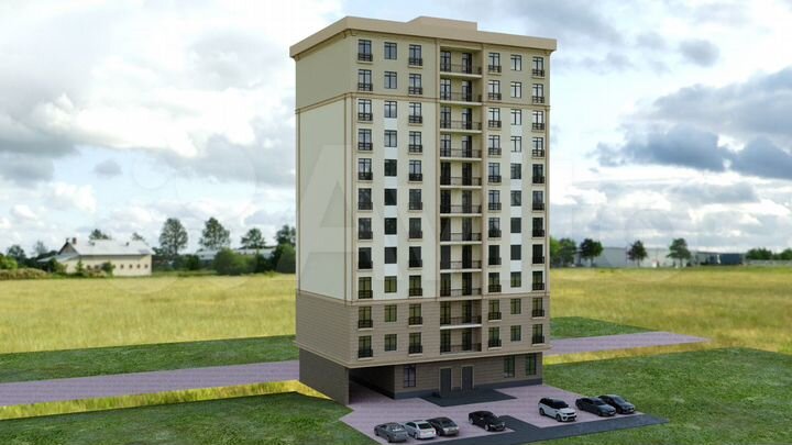 2-к. квартира, 70,8 м², 3/12 эт.