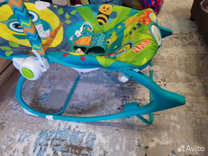 Шезлонг качели с вибрацией и музыкой