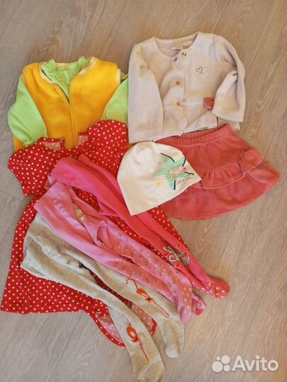 Пакет детской одежды для девочки 80-86