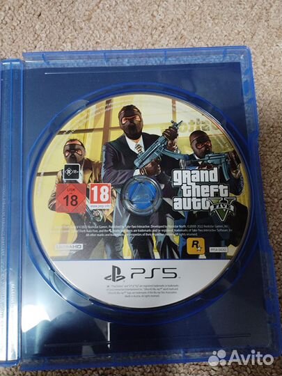Диск игры GTA 5 для ps5