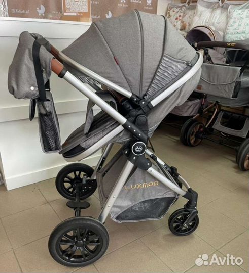Коляска 2в1 и 3в1 по желанию (серый)