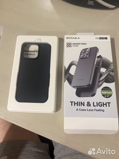 Карбоновый чехол pitaka для iPhone 15 Pro