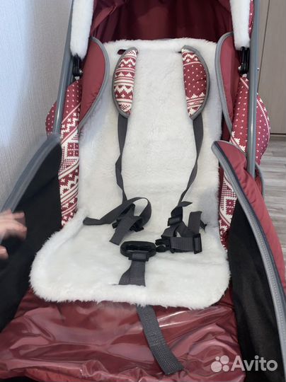 Детские санки коляска с колесами