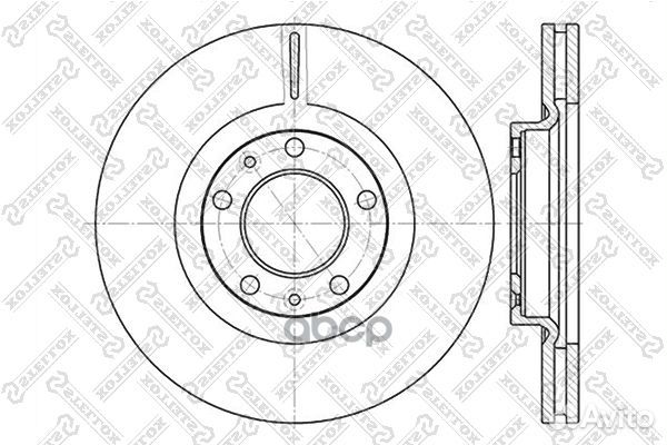 6020-3723V-SX диск тормозной передний Peugeot