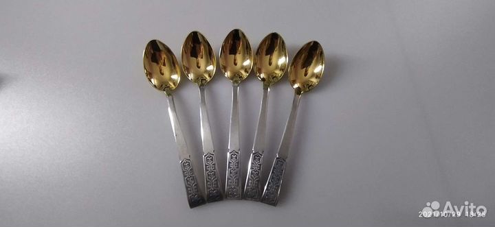 Чайные ложки серебро