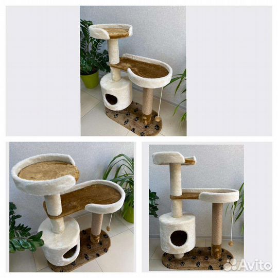 Домики для кошек и когтеточки, комплексы