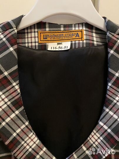 Юбка, жилет, Школьная форма для девочки 116 122